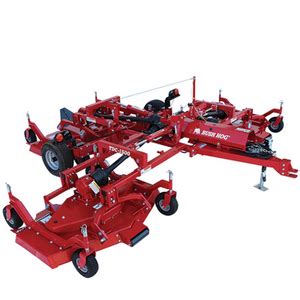 hog rider deck|tri deck finishing mowers.